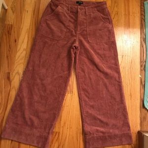Vintage corduroy pink cropped pants!!!